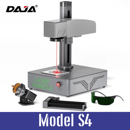 DAJA S4 Industrial Portable Desktop Fiber Laser Marking Machine For Metal Nameplate, Jewelry or Stainless Steel Engraving - Handheld-Printer.com