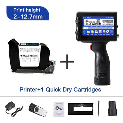 Quick Print Handheld Inkjet Label Printer By Phezer - Handheld-Printer.com