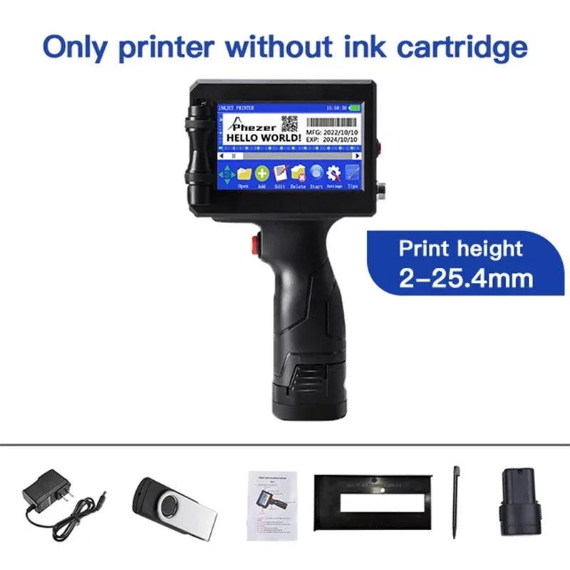 Quick Print Handheld Inkjet Label Printer By Phezer - Handheld-Printer.com